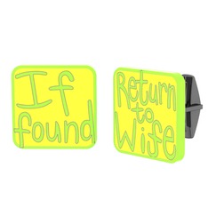 925 ayar siyah rodyum kaplama gümüş kol düğmesi (Sarı mineli)