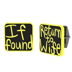 Return to Wife Kol Düğmesi - 925 ayar siyah rodyum kaplama gümüş kol düğmesi (Siyah mineli) #rqdwuh