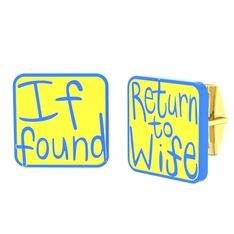 8 ayar altın kol düğmesi (Sarı mineli)