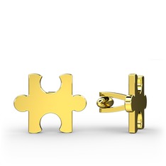 Puzzle Kol Düğmesi - 14 ayar altın kol düğmesi #7mvkuf