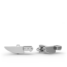 Bıçak Kol Düğmesi - 925 ayar gümüş kol düğmesi #1tr0upm