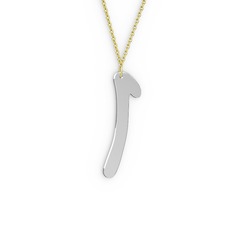 14 ayar beyaz altın kolye (40 cm altın rolo zincir)