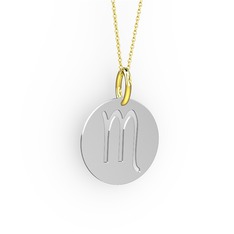 925 ayar gümüş kolye (40 cm altın rolo zincir)