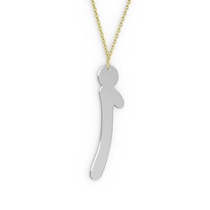 14 ayar beyaz altın kolye (40 cm altın rolo zincir)