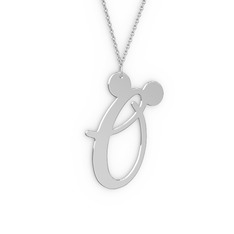 18 ayar beyaz altın kolye (40 cm beyaz altın rolo zincir)