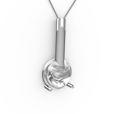 Rima Kolye - Swarovski 925 ayar gümüş kolye (40 cm gümüş rolo zincir) #84t9mv