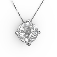 Soley Kolye - Swarovski 925 ayar gümüş kolye (40 cm gümüş rolo zincir) #1spv8az