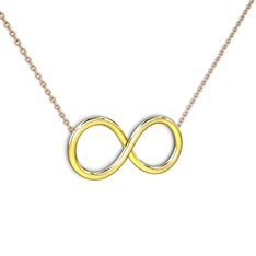 18 ayar altın kolye (40 cm rose altın rolo zincir)