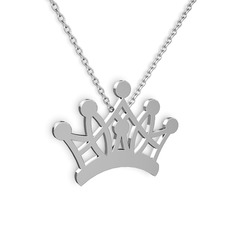 Kraliçe Kolye - 925 ayar gümüş kolye (40 cm gümüş rolo zincir) #1eq2qom