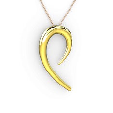 Algoma Kolye - 18 ayar altın kolye (40 cm rose altın rolo zincir) #2ccuj9