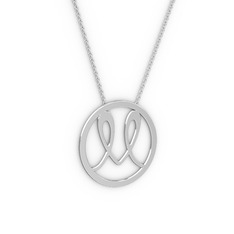 18 ayar beyaz altın kolye (40 cm beyaz altın rolo zincir)