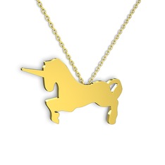 925 ayar altın kaplama gümüş kolye (40 cm altın rolo zincir)