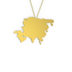 Asya Kolye - 14 ayar altın kolye (40 cm altın rolo zincir) #17v32tc