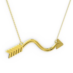 Marvella Ok Kolye - 18 ayar altın kolye (40 cm altın rolo zincir) #tzzt5