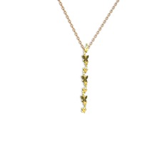 Mesa Kelebek Kolye - Siyah zirkon 18 ayar altın kolye (40 cm rose altın rolo zincir) #10j7c24