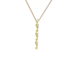 Mesa Kelebek Kolye - Swarovski 14 ayar altın kolye (40 cm rose altın rolo zincir) #14vlgbl