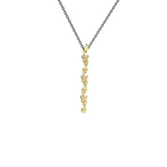 Mesa Kelebek Kolye - Pembe kuvars 14 ayar altın kolye (40 cm gümüş rolo zincir) #1dwfb7o
