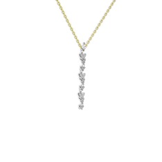 Mesa Kelebek Kolye - Swarovski 18 ayar beyaz altın kolye (40 cm gümüş rolo zincir) #1hzmvwb