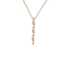 Mesa Kelebek Kolye - Akuamarin 18 ayar rose altın kolye (40 cm rose altın rolo zincir) #2u7y6r