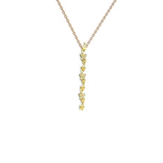 Mesa Kelebek Kolye - Beyaz zirkon 8 ayar altın kolye (40 cm rose altın rolo zincir) #f47xdg