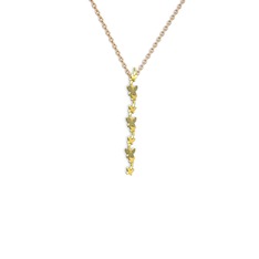 Mesa Kelebek Kolye - Dumanlı kuvars 8 ayar altın kolye (40 cm rose altın rolo zincir) #x3jd2g