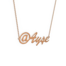 @ İsim Kolye - 8 ayar rose altın kolye (4 karakterli el yazısı, 40 cm gümüş rolo zincir) #1p7wdwc