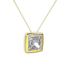 Swarovski 8 ayar altın kolye (40 cm altın rolo zincir)