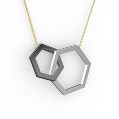 Chen Kolye - 8 ayar beyaz altın kolye (40 cm altın rolo zincir) #trfrx4