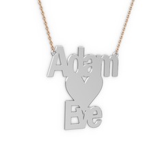 925 ayar gümüş kolye (7 karakterli arial, 40 cm gümüş rolo zincir)