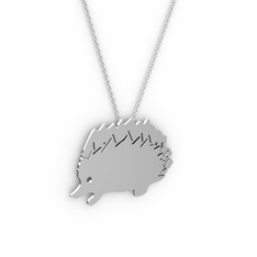 Kirpi Kolye - 925 ayar gümüş kolye (40 cm gümüş rolo zincir) #1qndzgw