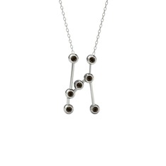Orion Kolye - Dumanlı kuvars 925 ayar gümüş kolye (40 cm gümüş rolo zincir) #wkktqy