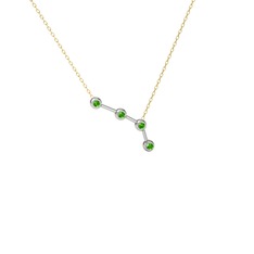Aries Kolye - Peridot 925 ayar gümüş kolye (40 cm gümüş rolo zincir) #maysrf