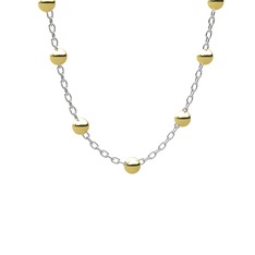 Bui Top Kolye - 18 ayar altın kolye (40 cm beyaz altın rolo zincir) #1g7jbe