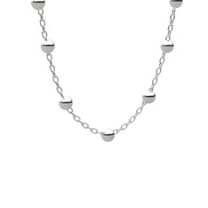 Bui Top Kolye - 925 ayar gümüş kolye (40 cm gümüş rolo zincir) #nyz4qu