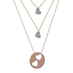 14 ayar beyaz altın kolye (45 cm altın rolo zincir)