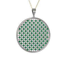 Petek Kolye - Yeşil kuvars 925 ayar gümüş kolye (40 cm altın rolo zincir) #ifp55y