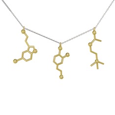 925 ayar altın kaplama gümüş kolye (50 cm gümüş rolo zincir)