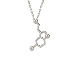 Serotonin Kolye - 925 ayar gümüş kolye (40 cm gümüş rolo zincir) #qjmjnl