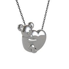 925 ayar gümüş kolye (40 cm gümüş rolo zincir)