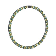 Vanea Kolye - Peridot ve kök zümrüt 925 ayar siyah rodyum kaplama gümüş kolye #1d22tns