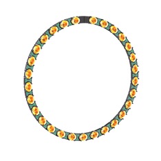 Vanea Kolye - Sitrin ve kök zümrüt 925 ayar siyah rodyum kaplama gümüş kolye #1pphz6s