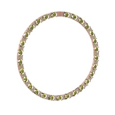 Vanea Kolye - Peridot 18 ayar rose altın kolye #1pzd5rq