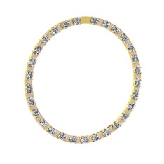 Vanea Kolye - Swarovski ve pembe kuvars 18 ayar altın kolye #3up08m