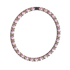 Vanea Kolye - Pembe kuvars ve sitrin 925 ayar siyah rodyum kaplama gümüş kolye #9jqps9