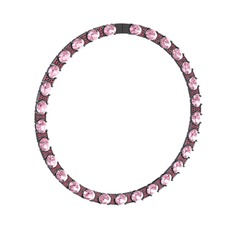 Pembe kuvars ve rodolit garnet 925 ayar siyah rodyum kaplama gümüş kolye