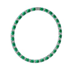 Yeşil kuvars ve swarovski 925 ayar gümüş kolye