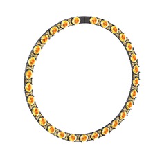 Vanea Kolye - Sitrin 925 ayar siyah rodyum kaplama gümüş kolye #j99hmm