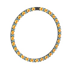 Vanea Kolye - Sitrin ve akuamarin 925 ayar siyah rodyum kaplama gümüş kolye #n0mnev