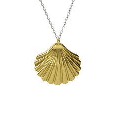 925 ayar altın kaplama gümüş kolye (40 cm gümüş rolo zincir)