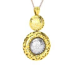 14 ayar altın kolye (40 cm rose altın rolo zincir)